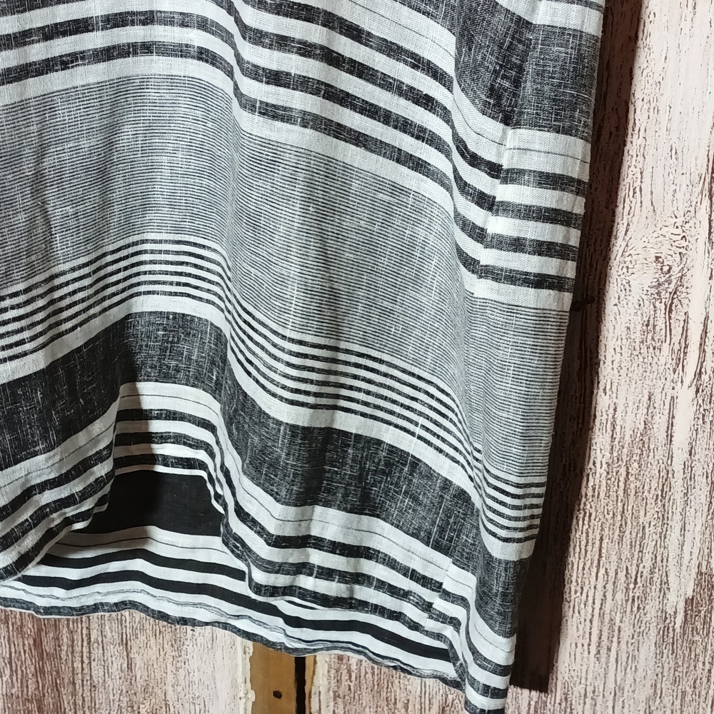 Italy Linen Stella Martini tunic lagen look resort wear quiet luxury S - Picture 5 of 11